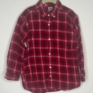 Boys Gymboree Plaid/Flannel Button Up Shirt Size 5/6